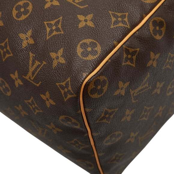 Louis Vuitton Monogram Speedy 35 Handbag/Boston Bag M41107 Brown Leather Wome... - Picture 4 of 12